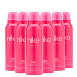 Nike Trendy Pink Woman Deodorant Spray 24H, Eau De Toilette , 200ML