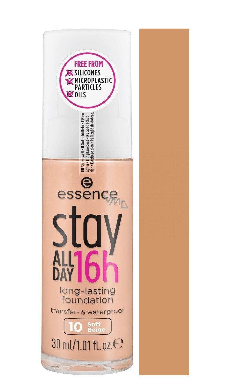 Essence Stay All Day 16H Long-Lasting Make-Up Foundation - 10 Soft Beige