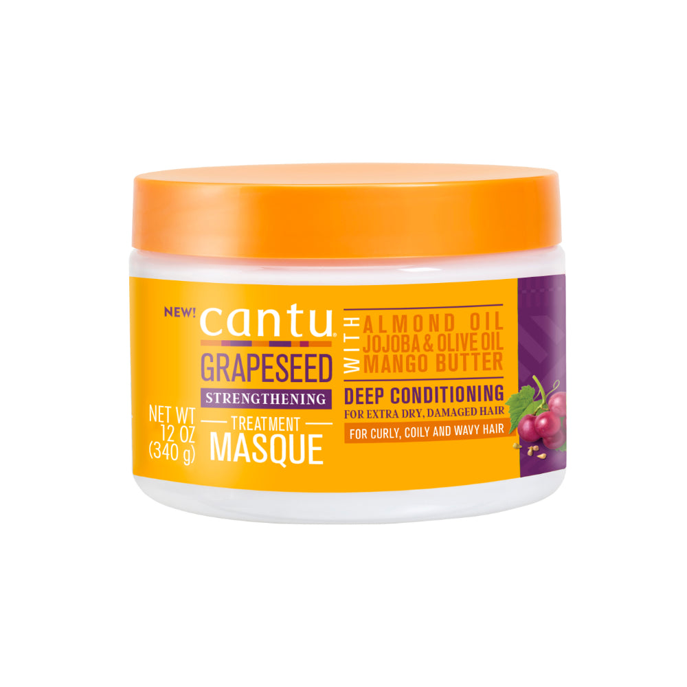 Cantu Grapeseed Strengthening - Masque Treatment -340gm - قناع علاجي مقوي ببذور البذور