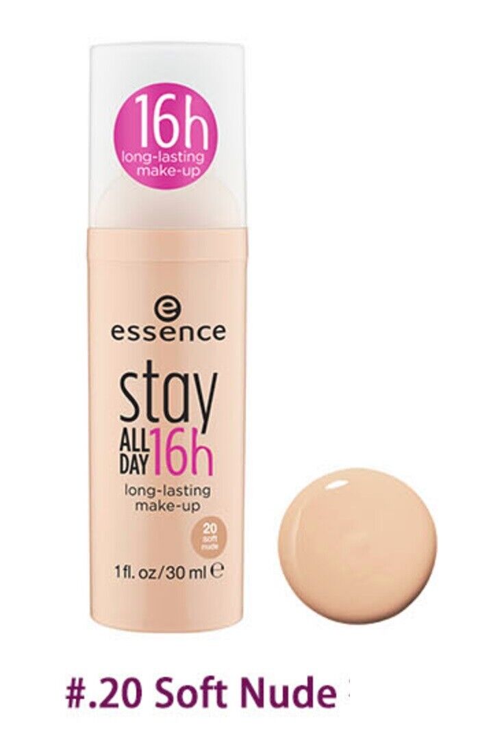 كريم أساس Essence Stay All Day 16H Long-Lasting Make-Up Foundation - 20 Soft Nude