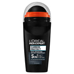 L'oreal XXL Carbon Protect Total Protection 5 in 1 48H Deodorant Roll on | High Performance Active- 50ml
