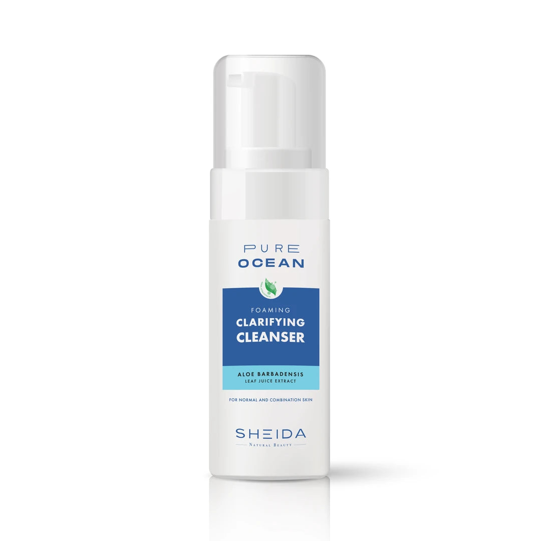 Sheida Pure Ocean Clarifying Foaming Cleanser – Aloe Barbadensis – For Normal & Combination Skin - 150ml