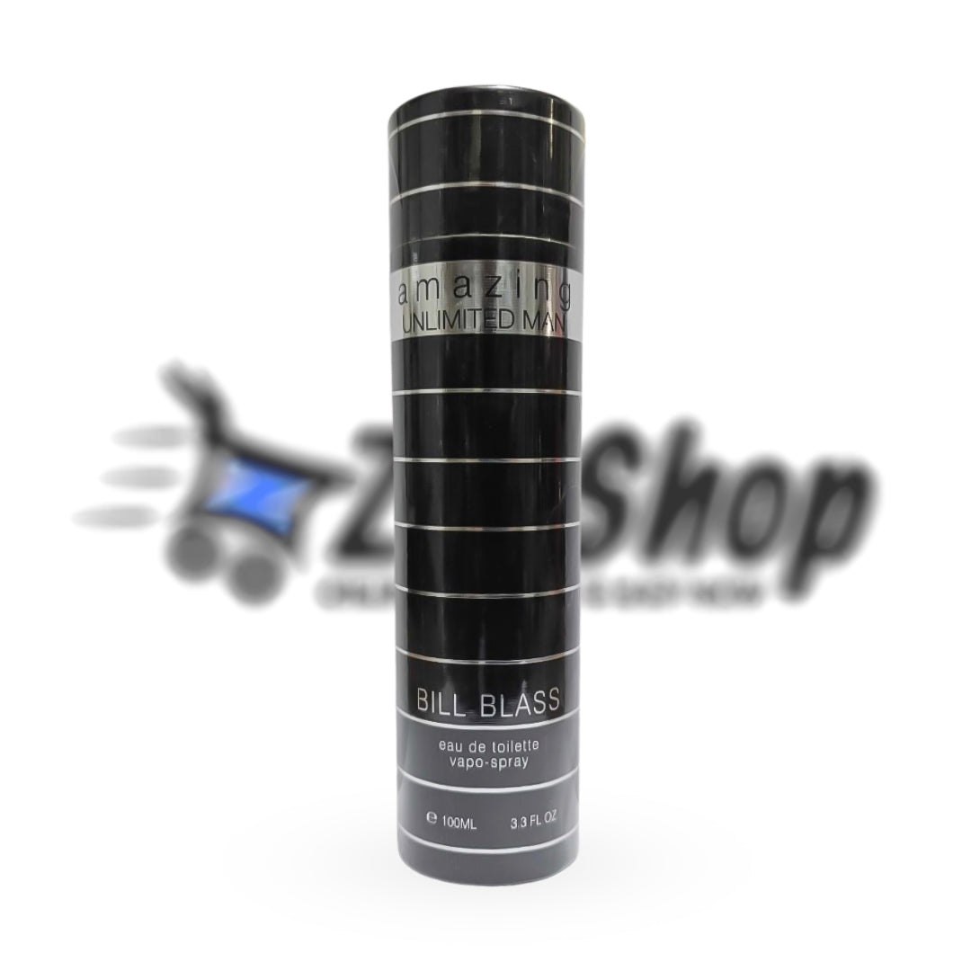 Amazing Black Pefume "Unlimited Man" by Bill Blass for Men - Eau de Toilette - 100ml