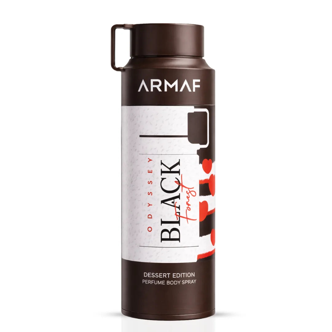 Odyssey Black Forest Dessert Edition by Armaf for Unisex Deodorant Perfume Body Spray - 200ml