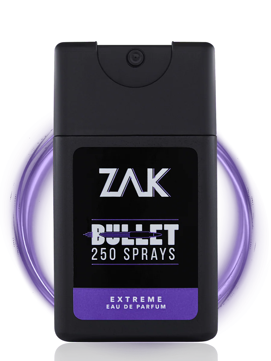 Zak Extreme Bullet 250 sprays for Men - Eau De Perfume - 25ml