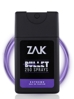 Zak Extreme Bullet 250 sprays for Men - Eau De Perfume - 25ml