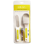 Lilac Metal Callus Remover + Nail Clipper + Foot File