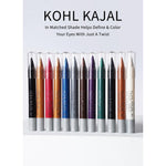 Me Now Kohl Kajal Pencil No : E470- 12 Colors