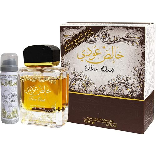 خالص عودي (عودي نقي) لطافة للجنسين - او دي بارفان - 100 مل مع مزيل عرق مجاني 50 مل