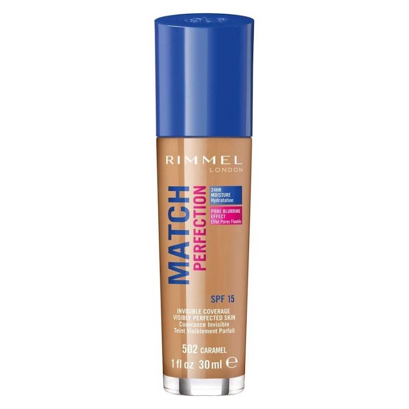 Rimmel MATCH PERFECTION foundation #502-caramel 30 ml