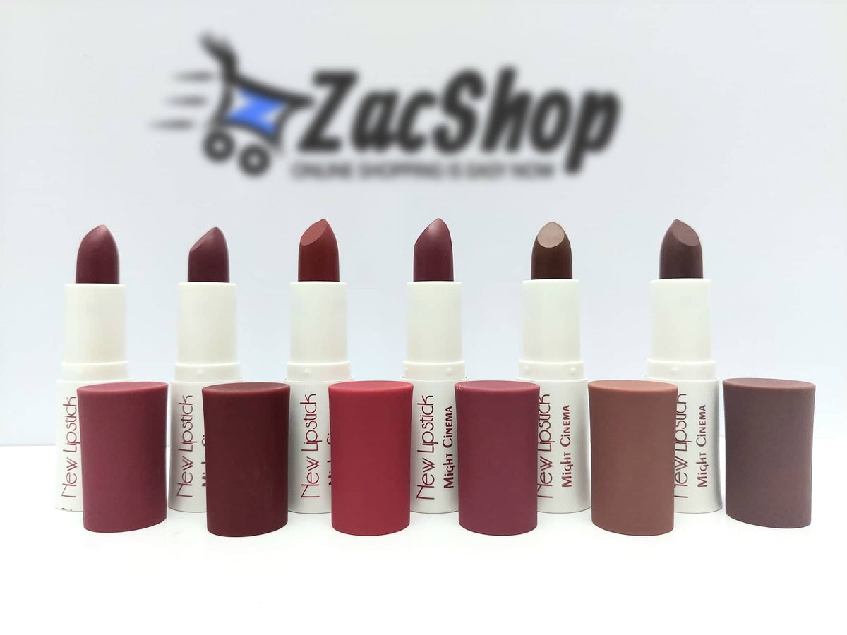 Matte Lipstick Long Lasting Waterproof Lipstick by Might Cinema - 6 Pcs - A