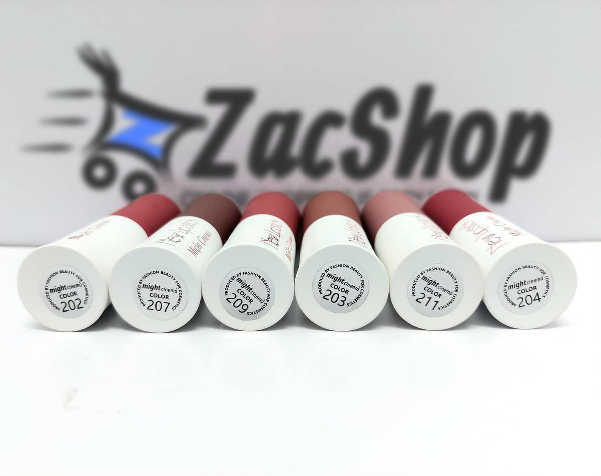 Matte Lipstick Long Lasting Waterproof Lipstick by Might Cinema - 6 Pcs - B