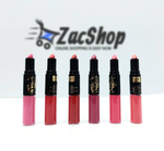 أحمر شفاه غير لامع وملمع شفاه 2 في 1 من مي ناو Mn - L544 - (6 قطع)