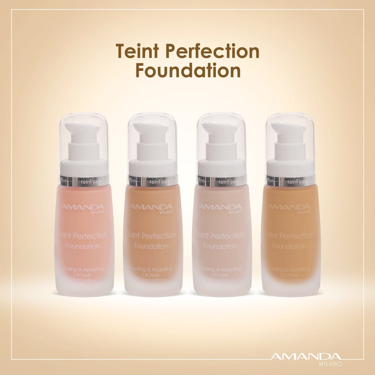 Amanda Milano Tient Perfection Face Foundation - 18 Beige, 30 Ml