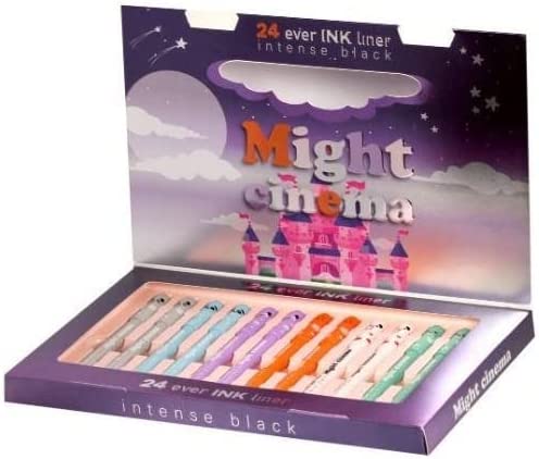 محدد عيون مايت سينما المقاوم للماء - أسود مكثف - غير لامع - 3 قطع