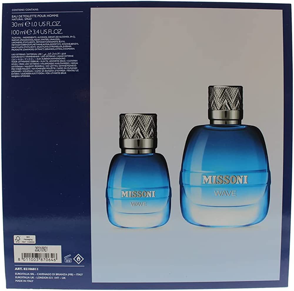 Missoni Wave Missoni for Men - EDT - 100ml + 30ml
