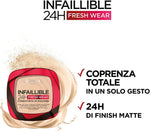 L'OREAL PARIS, Infaillible 24H Fresh Wear Foundation in a powder, 020 Ivoire Ivory
