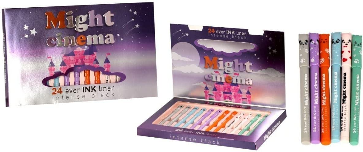 Might Cinema Waterproof Eyeliner - Intense Black - Matte - 3 Pcs