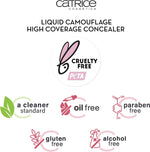 Catrice | Liquid Camouflage High Coverage Concealer | Ultra Long Lasting Concealer | Oil & Paraben Free | Cruelty Free (005 | Light Natural)