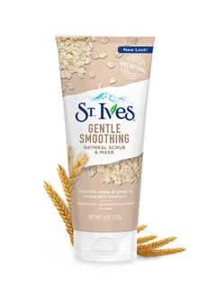 مقشر وقناع الشوفان من سانت آيفز لتنعيم البشرة "خالي من البارابين" طبيعي 100% - 170 جرام