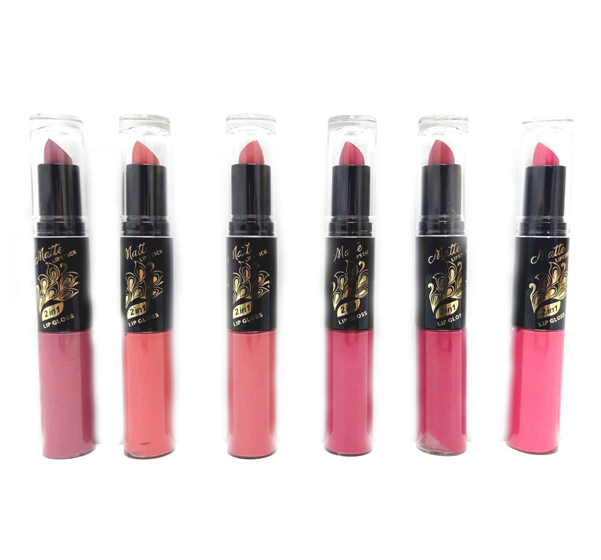 أحمر شفاه غير لامع وملمع شفاه 2 في 1 من مي ناو Mn - L544 - رقم: A ( 6 قطع )