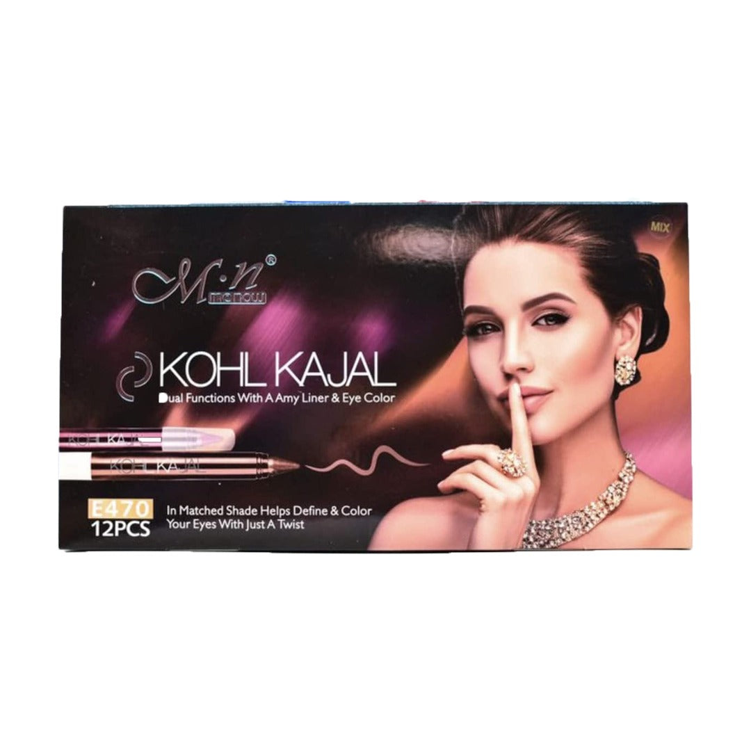 Me Now Kohl Kajal Pencil No : E470- 12 Colors