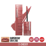 Maybelline Super Stay Vinyl Ink Longwear Liquid - Lipcolor CHeeky 35