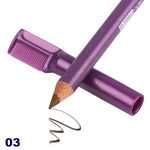 قلم حواجب مع فرشاة مشط للحواجب - بني فاتح 003 - قطعتين