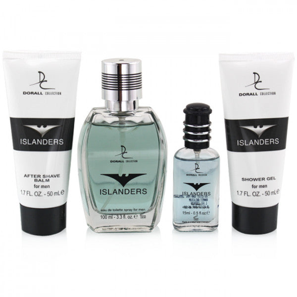 Islanders Dorall Collection set ( EDT 100 ml and 5 ml ) +( After Shave + Shower Gel 50 ml )