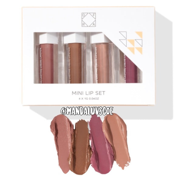 OFRA Long Lasting Liquid Mini Lip Set - Everyday Nudes