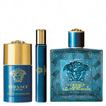 Versace Eros for Men Gift Set ( Eau de Parfum 100 ml + 10 ml Spray + 75 ml Deostick )