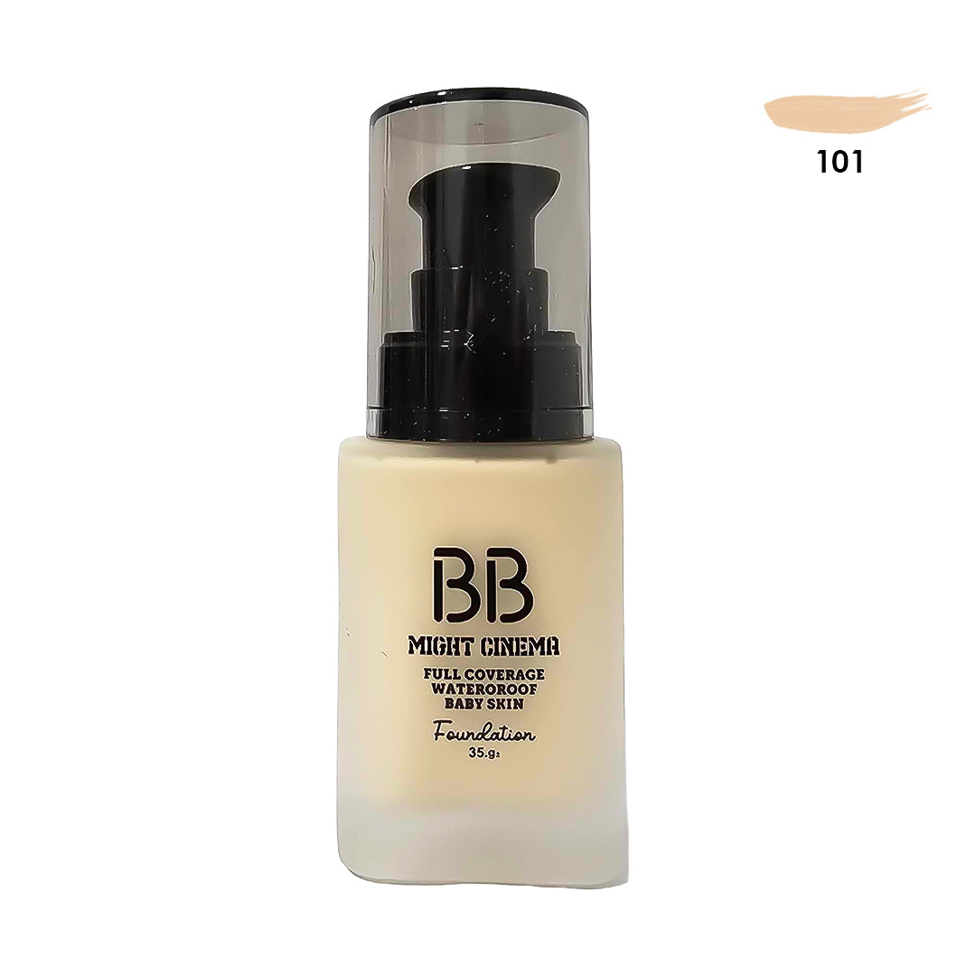 101 Might Cinema Foundation BB Full Coverage & Wateroroof & Baby Skin - Model : 5038