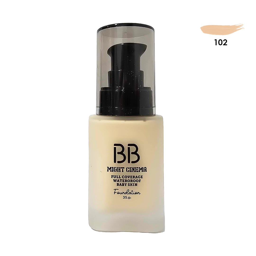 102 Might Cinema Foundation BB Full Coverage & Wateroroof & Baby Skin - Model : 5038