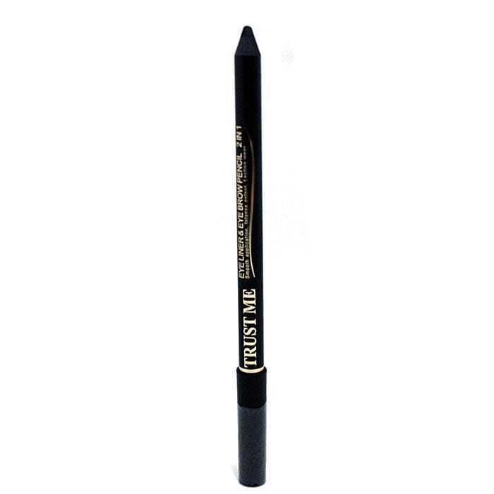 Trust Me Eyeliner & Eyebrow Pencil , 2 IN 1 - Black