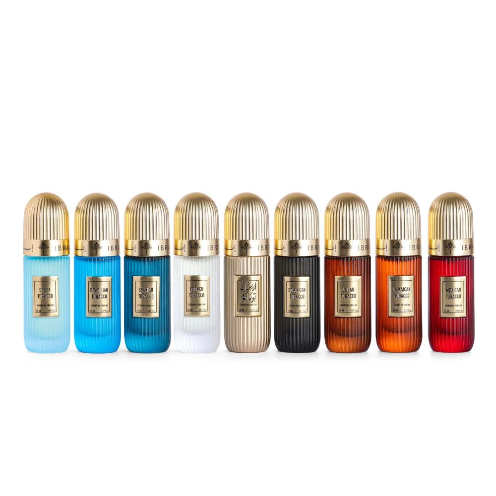 Tobacco Perfume Collection Ibraq Set for Men (9Pcs * 20ml) - Extrait de Parfum