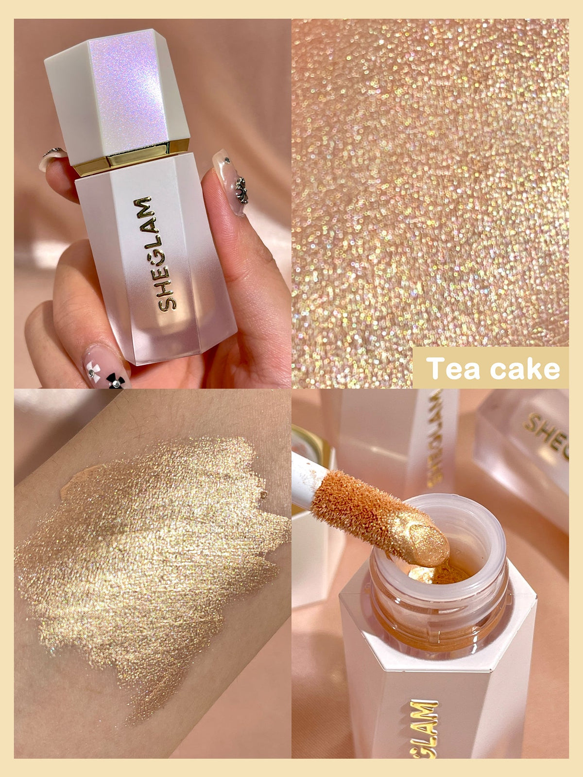 Sheglam Glow Bloom Liquid Highlighter - Shade : Tea Cake