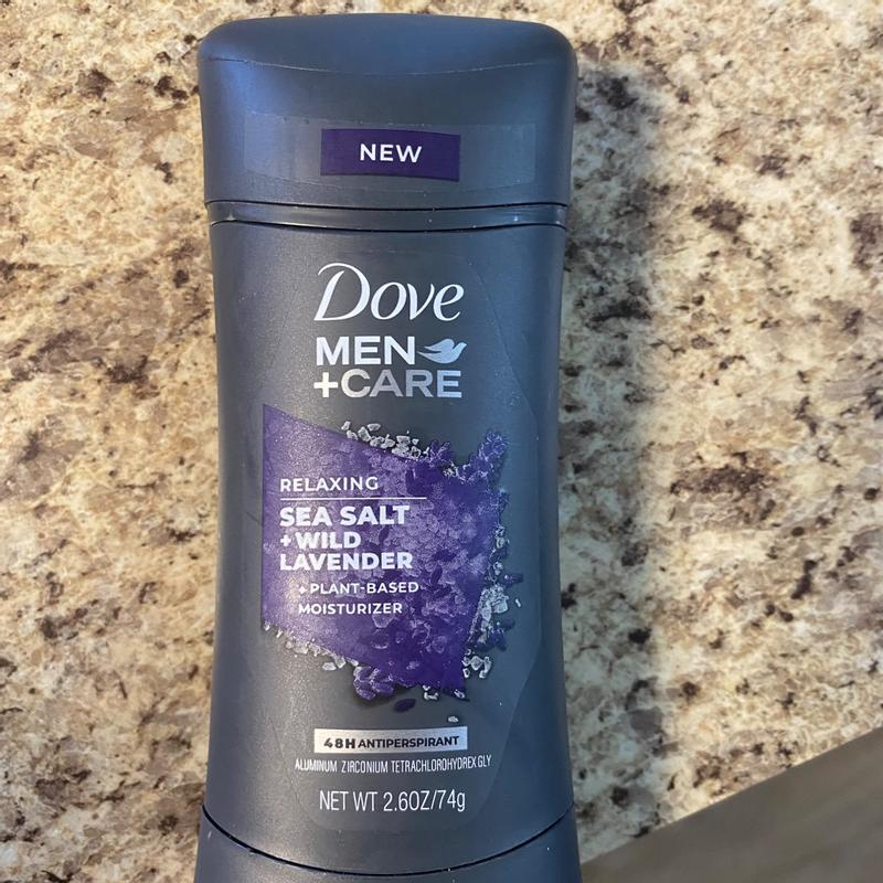 Dove Men+Care Antiperspirant, Relaxing, Sea Salt + Wild Lavender Deodorant Stick,74gm