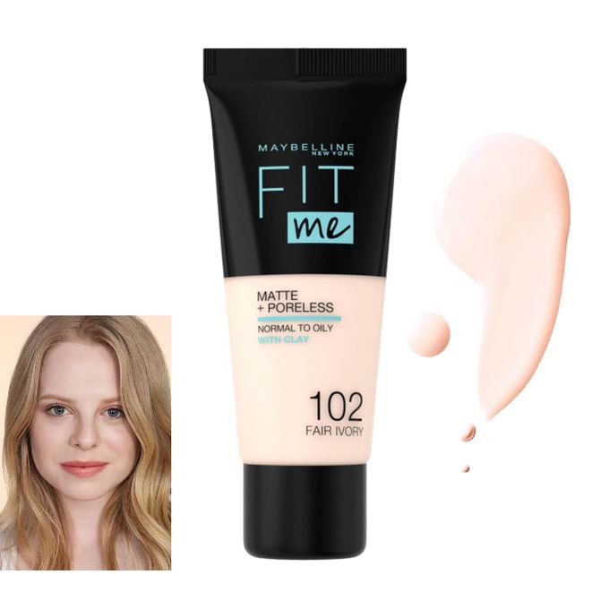 Maybelline New York Fit Me Matte & Poreless Foundation - Shade 102