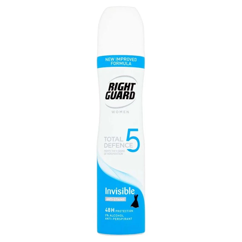 Right Guard Women Total Defence 5 Invisible 48H Anti Perspirant Deodorant -250 Ml