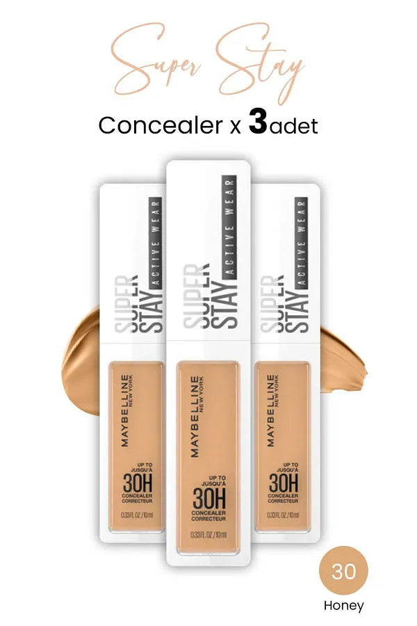 Maybelline New York SuperStay Active Wear Concealer,Up to 30H,Full Coverage,Matte, 30 Honey