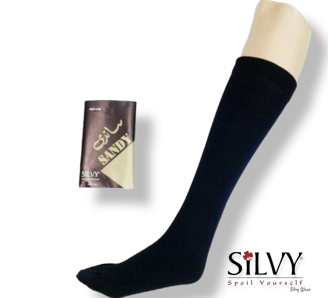 Silvy Sandy Veiled Pack Of 1Socks Short, Black