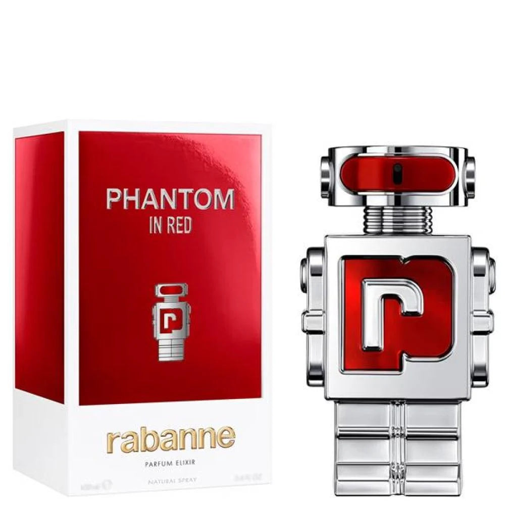 Phantom in Red by Paco Rabanne for Men - Parfum Elixir - 100ml