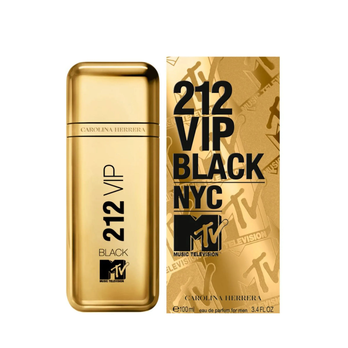 212 Vip Black MTV من كارولينا هيريرا للرجال - او دي بارفان - 100 مل