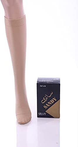 Silvy Sandy Veiled Pack Of 6 Socks Short , Beige