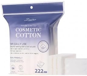 Double Faced Cosmetic Cotton Pads – Makeup & Nail Polish Remover – 222 Pads