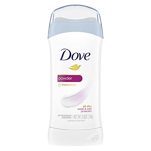 Dove Powder Moisturizers Deodorant Stick,Powder,For All Day Underarm Sweat&Odor Protection
