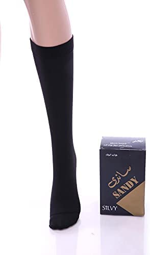 Silvy Sandy Veiled Pack Of 1  Socks Short, Black