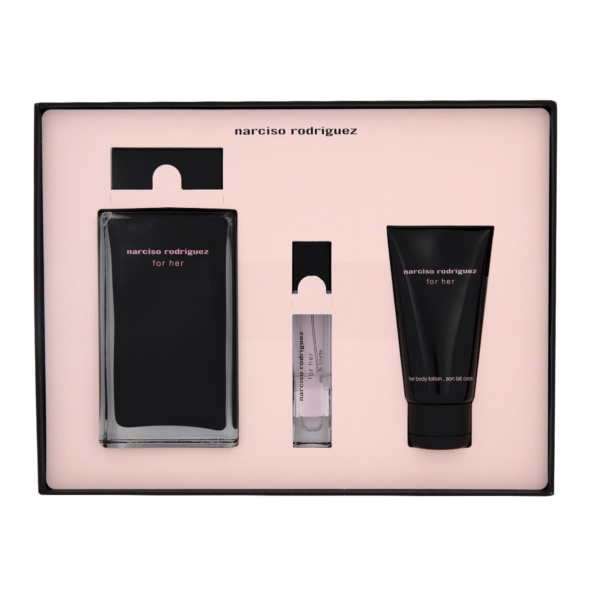 Narciso Rodriguez For Her Gift Set - Eau De Toilette - 3Pcs