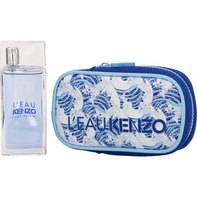 L'eau Kenzo Pour Homme EDT With Pouch in Clear Box - 50Ml