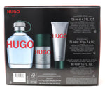 Hugo Man Gift Set for Men - Eau de Toilette - 3 Pcs (125ml EDT + Deo Stick 75ml + Shower Gel 50ml)